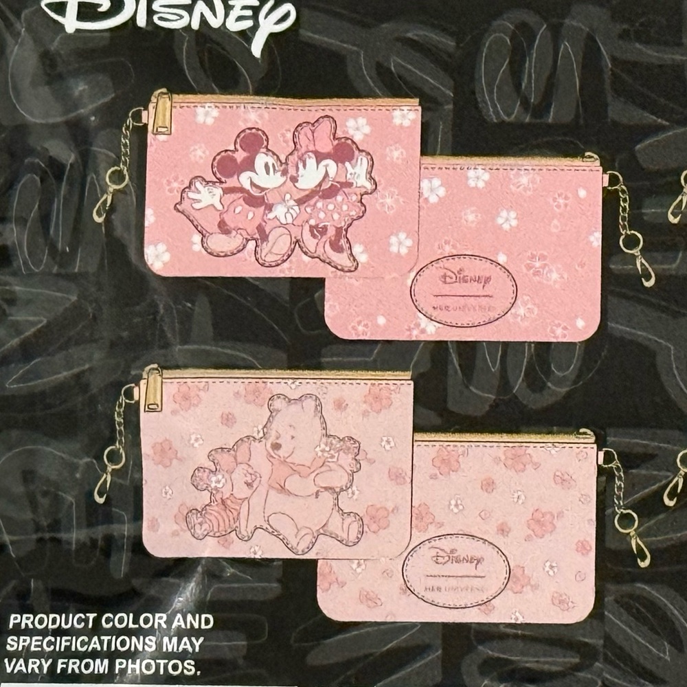 Disney Blind Bag Cherry Blossom Character Collectible Zip Coin Purse NWT - Picture 2 of 5